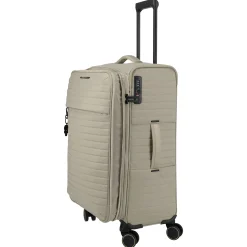 BARBARA Stepp - 4-Rollen-Trolley M 68 cm erw. (satin nude, 68 cm)