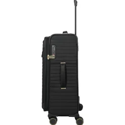 BARBARA Stepp - 4-Rollen-Trolley M 68 cm erw. (schwarz, 68 cm)