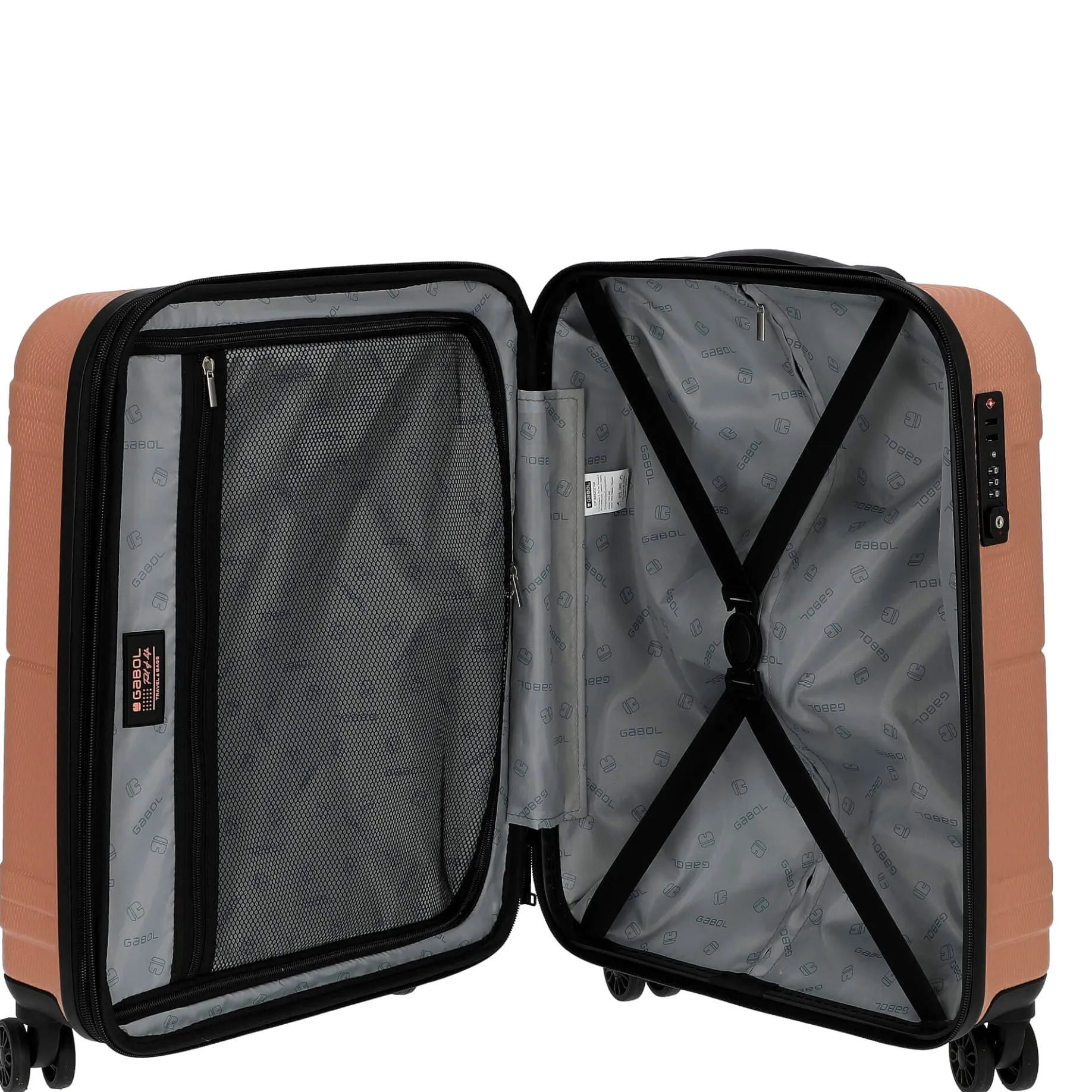 Bari - 4-Rollen-Kabinentrolley S 55 cm erw. (rosa)