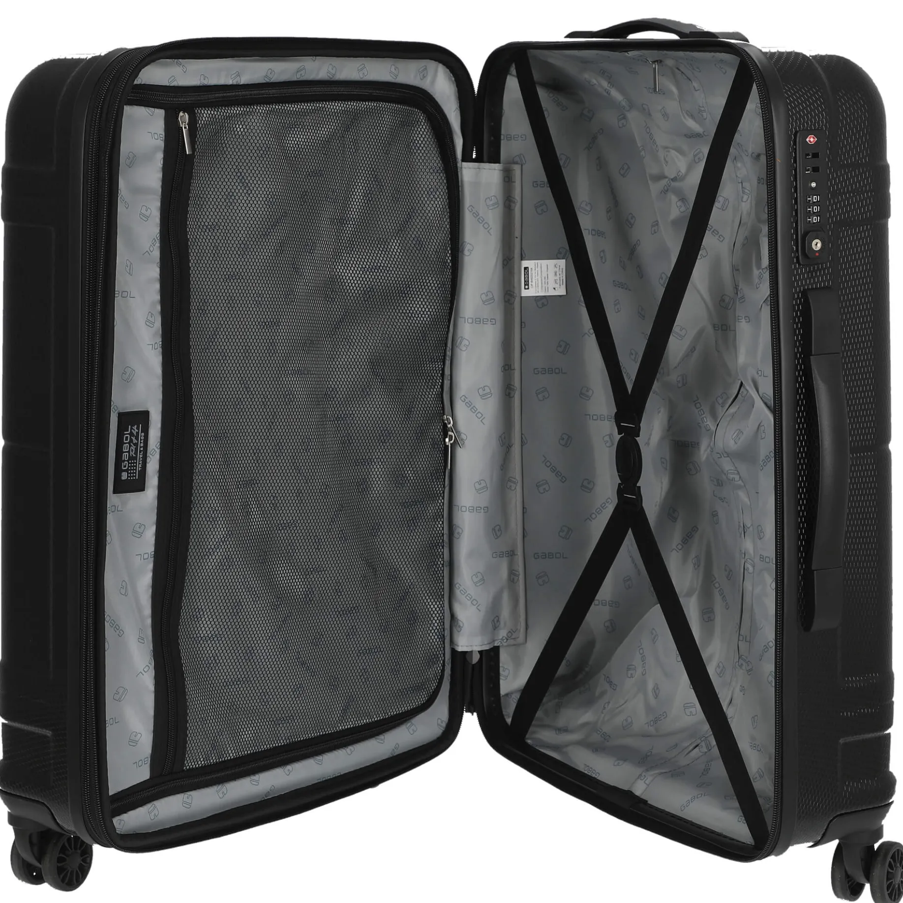 Bari - 4-Rollen-Trolley M 65 cm erw. (negra)