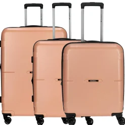 Bari - 4-Rollen-Trolley Set 3tlg. S/M/L erw. (rosa)