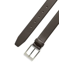 Barnabie - Ledergürtel mit Dornschließe 3.5 cm (dark brown, 95)