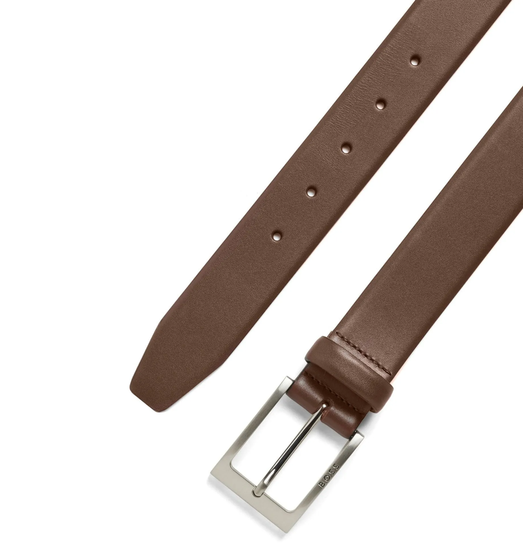 Barnabie - Ledergürtel mit Dornschließe 3.5 cm (medium brown, 110)