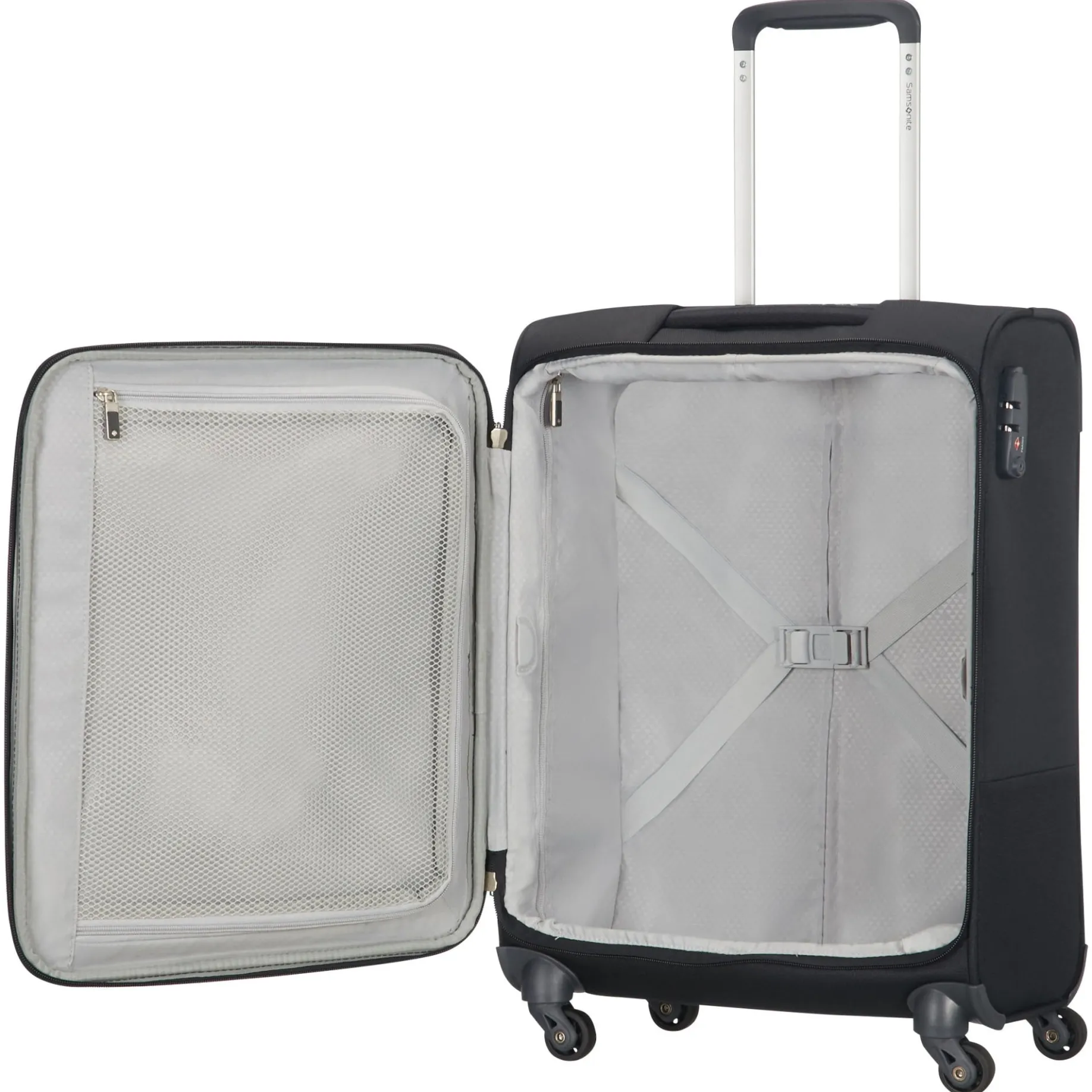 Base Boost - 4-Rollen-Kabinentrolley S 55 cm (black)