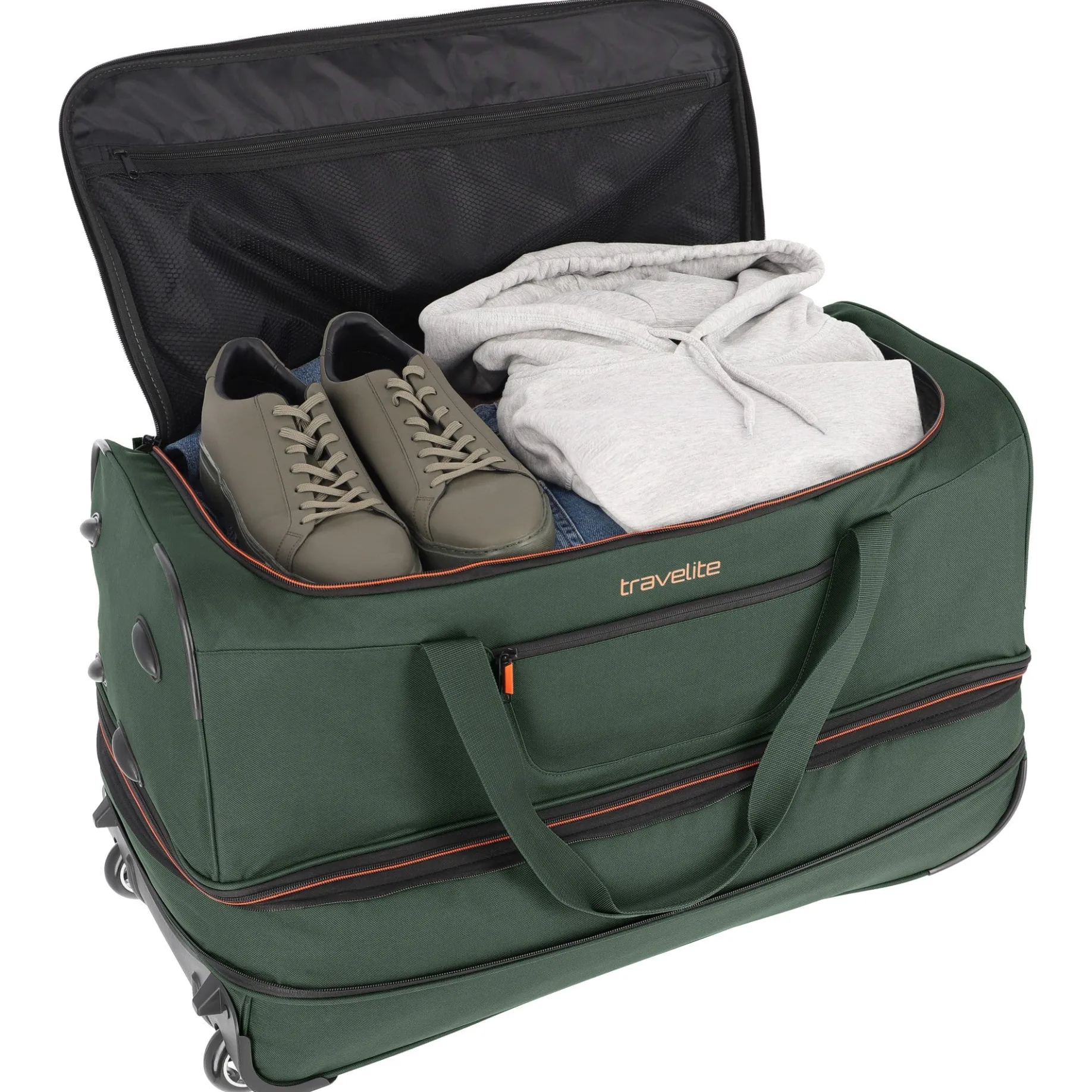 Basics - Rollenreisetasche 98/119L 70 cm erw. (dunkelgrün)