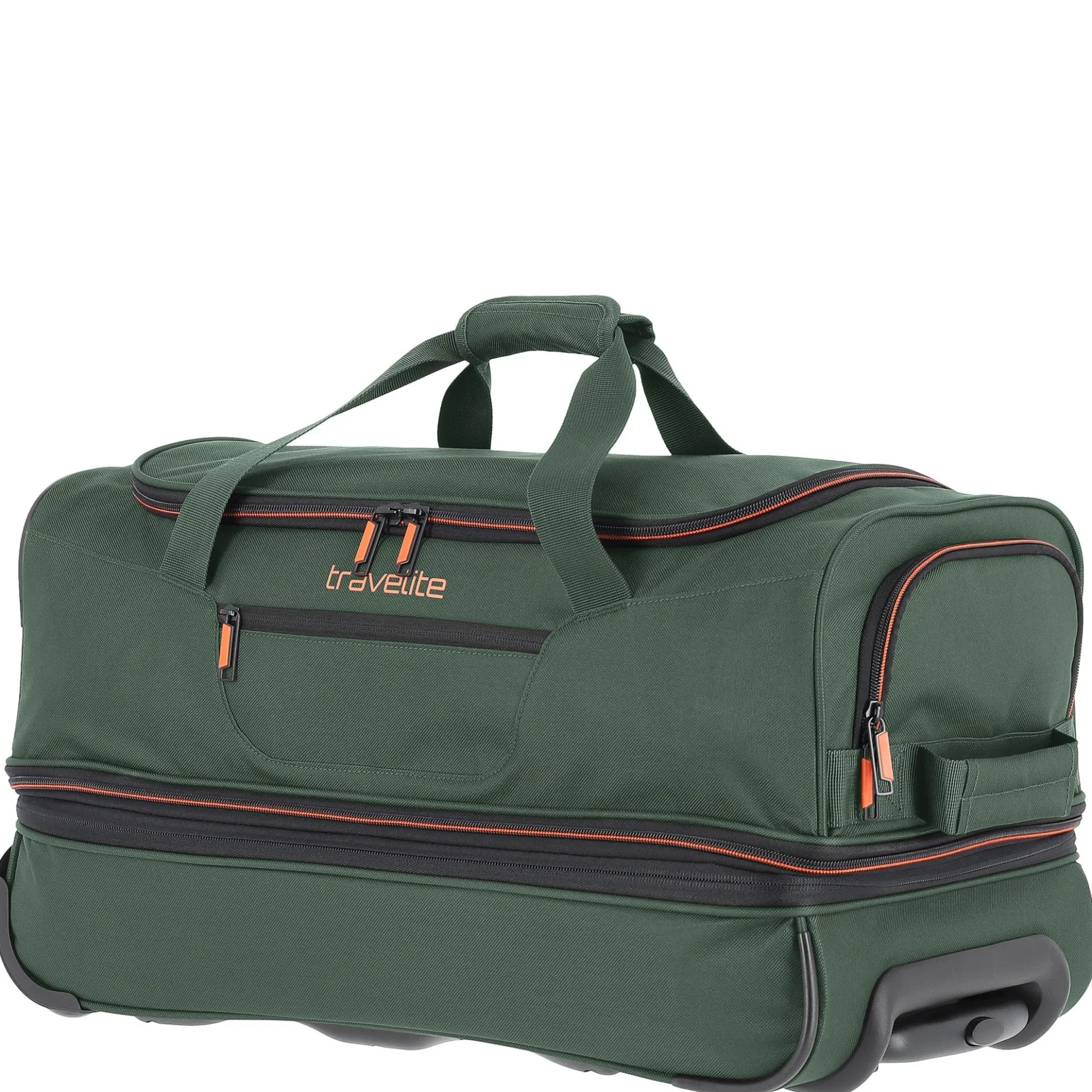 Basics - Rollenreisetasche 51/64L 55 cm erw. (dunkgrün)