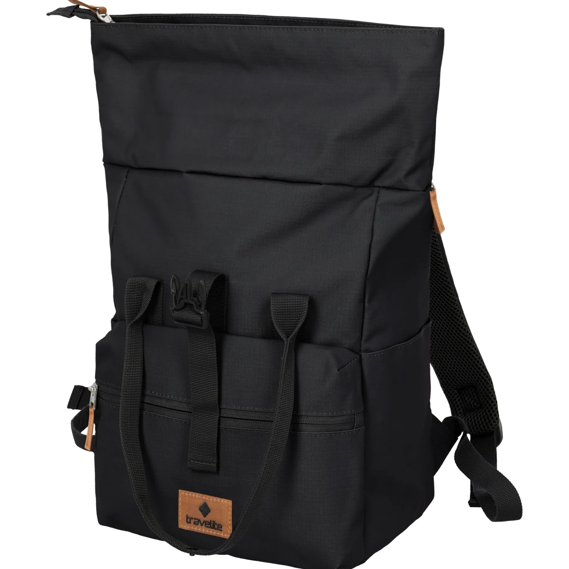 Basics Short Handle - Rolltop Rucksack 46 cm erw. (black)