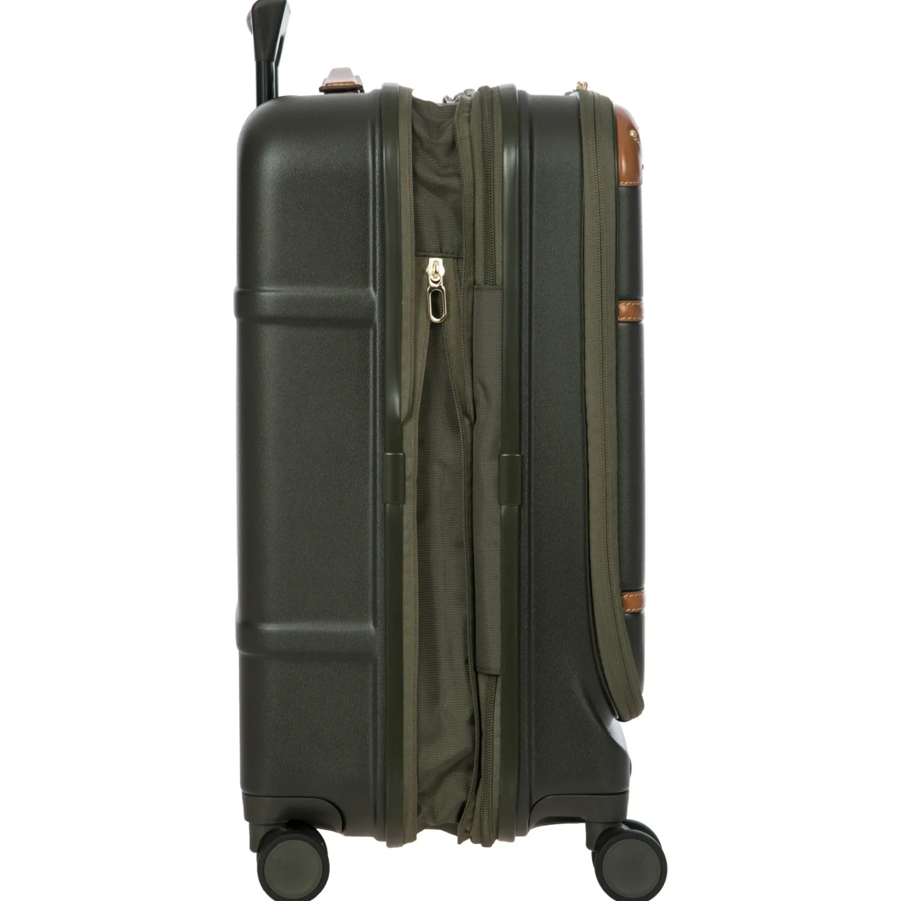 Bellagio - 4-Rollen-Kabinentrolley mit Vortasche 55 cm erw. recycelt (olive)