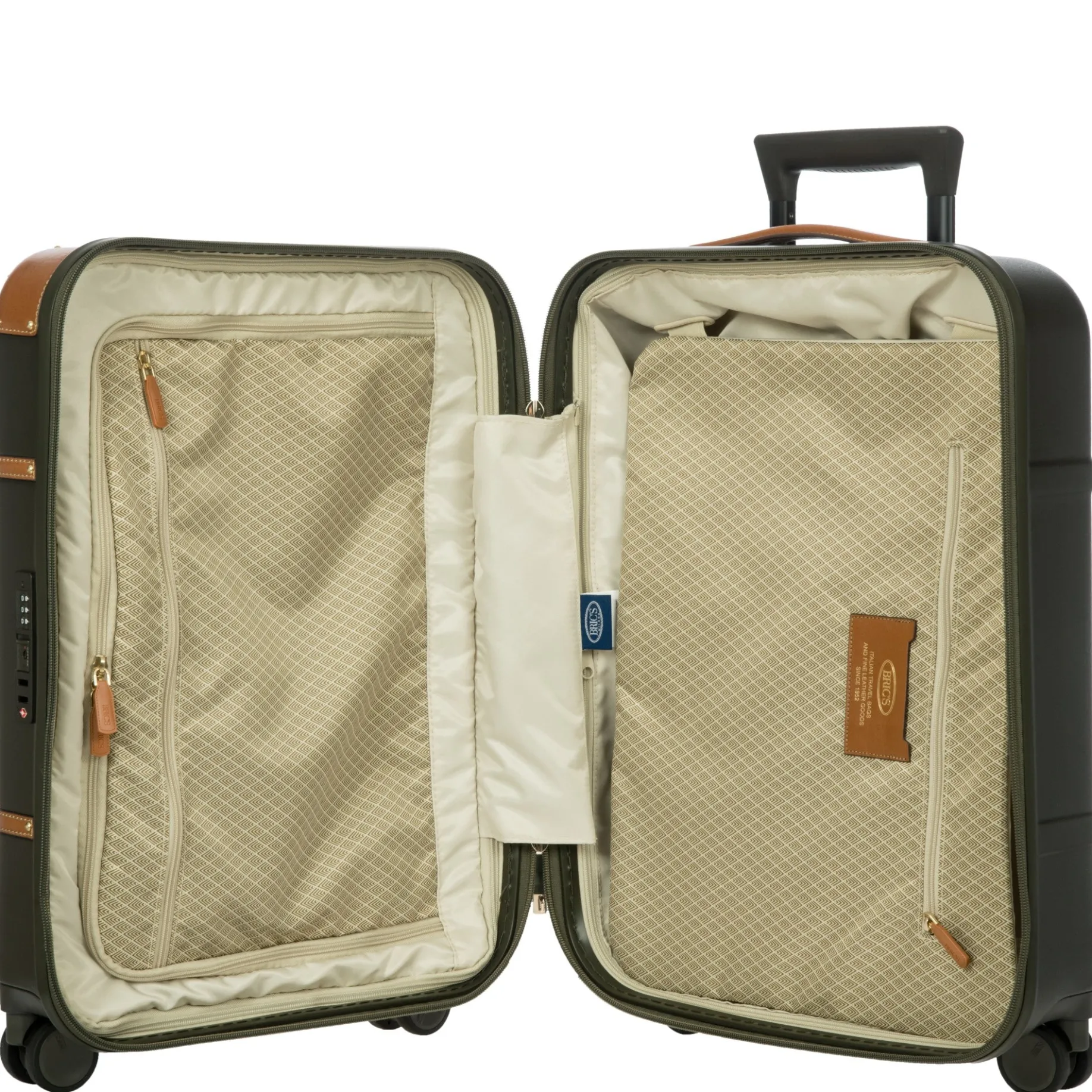 Bellagio - 4-Rollen-Kabinentrolley 55 cm recycelt (olive)