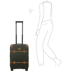 Bellagio - 4-Rollen-Kabinentrolley 55 cm recycelt (olive)
