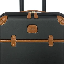 Bellagio - 4-Rollen-Kabinentrolley mit Vortasche 55 cm erw. recycelt (black/tan)