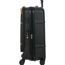 Bellagio - 4-Rollen-Kabinentrolley mit Vortasche 55 cm erw. recycelt (black/tan)