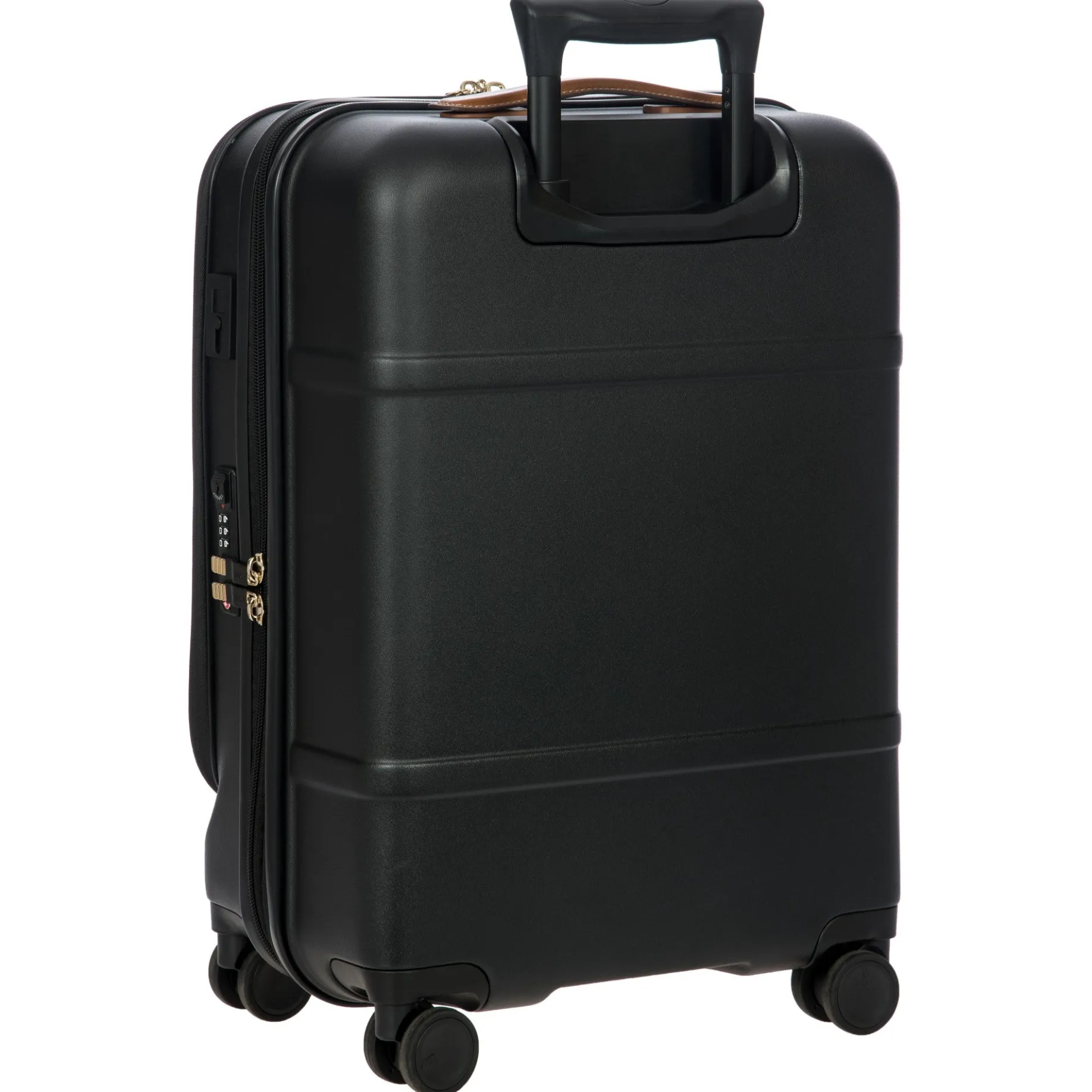 Bellagio - 4-Rollen-Kabinentrolley mit Vortasche 55 cm erw. recycelt (black/tan)