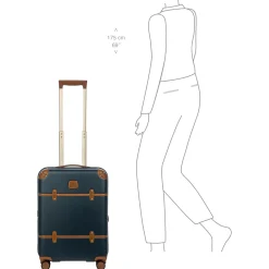 Bellagio - 4-Rollen-Kabinentrolley 55 cm recycelt (blue/tan)