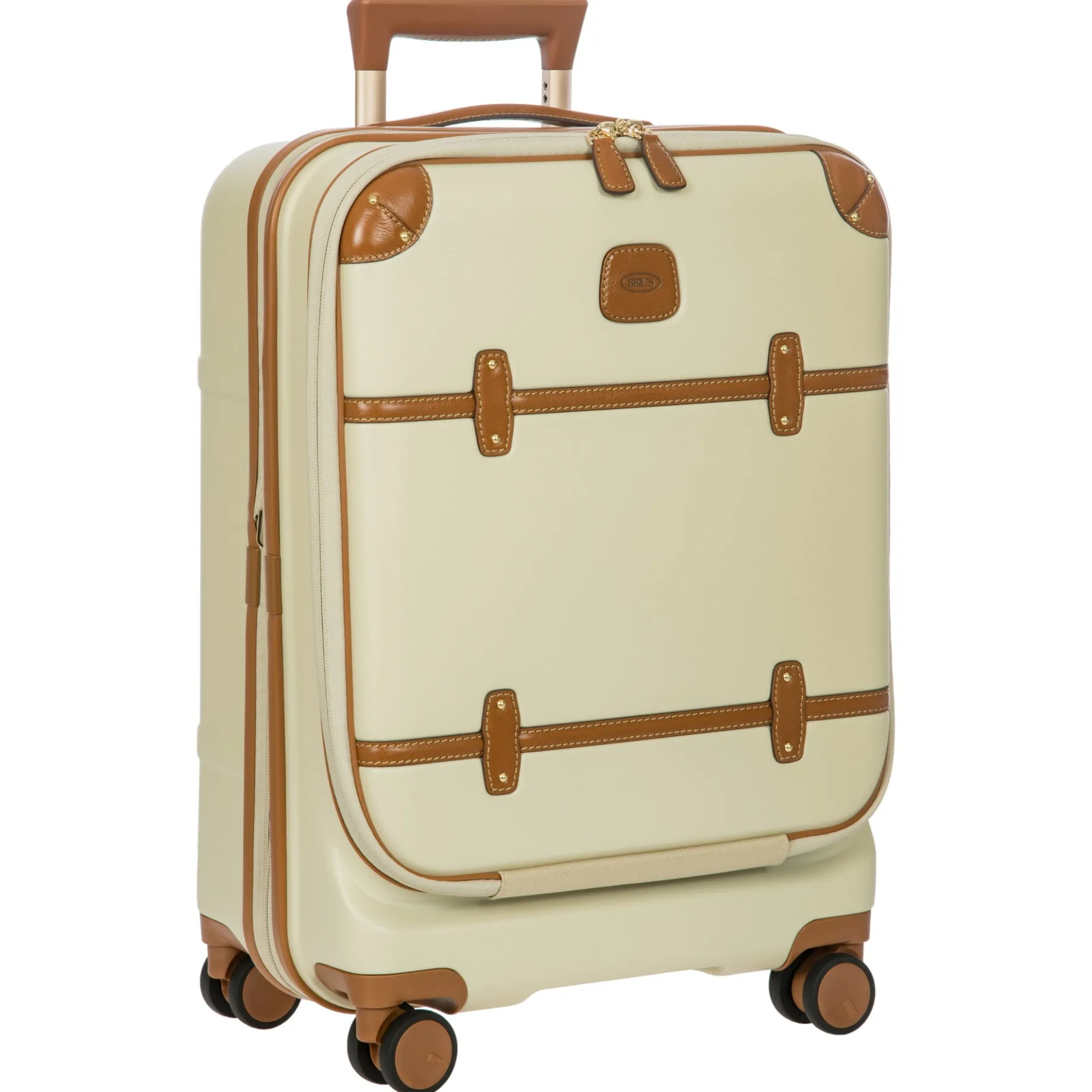 Bellagio - 4-Rollen-Kabinentrolley mit Vortasche 55 cm erw. recycelt (cream)