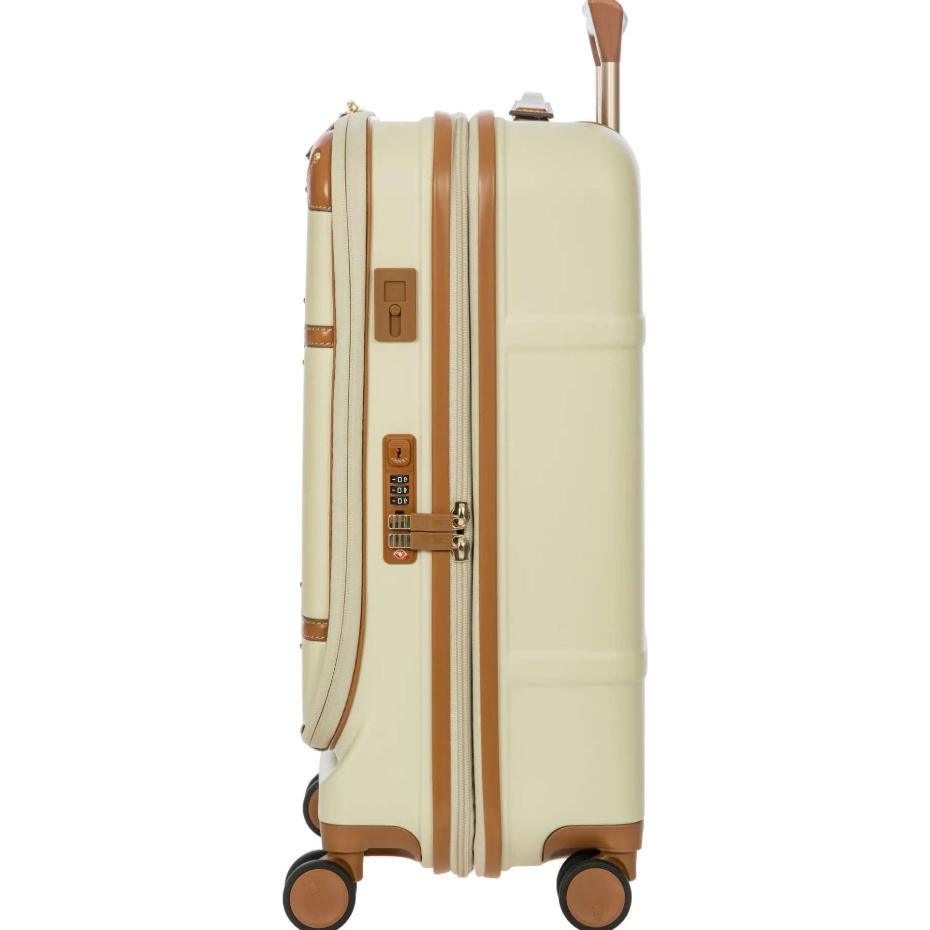 Bellagio - 4-Rollen-Kabinentrolley mit Vortasche 55 cm erw. recycelt (cream)
