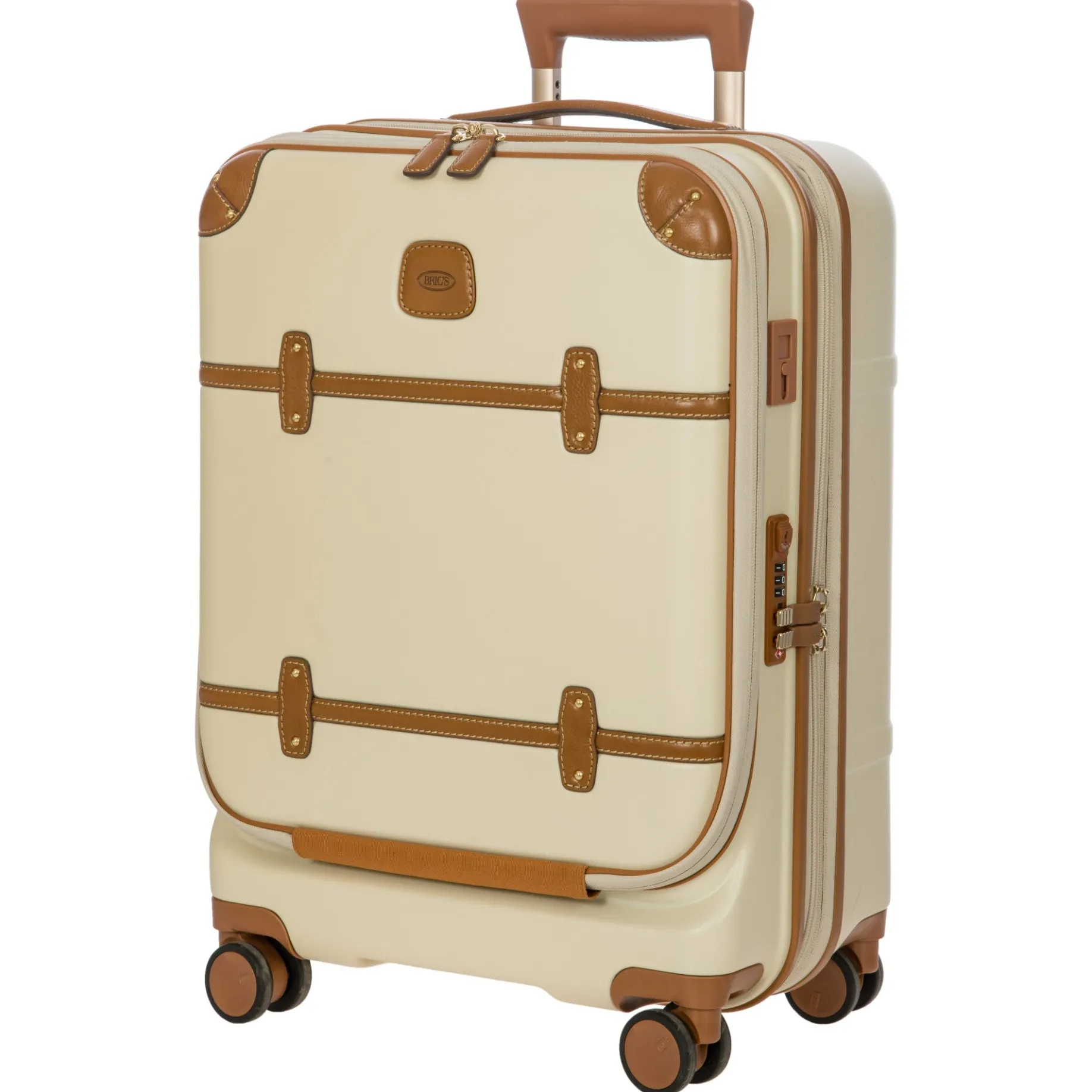Bellagio - 4-Rollen-Kabinentrolley mit Vortasche 55 cm erw. recycelt (cream)