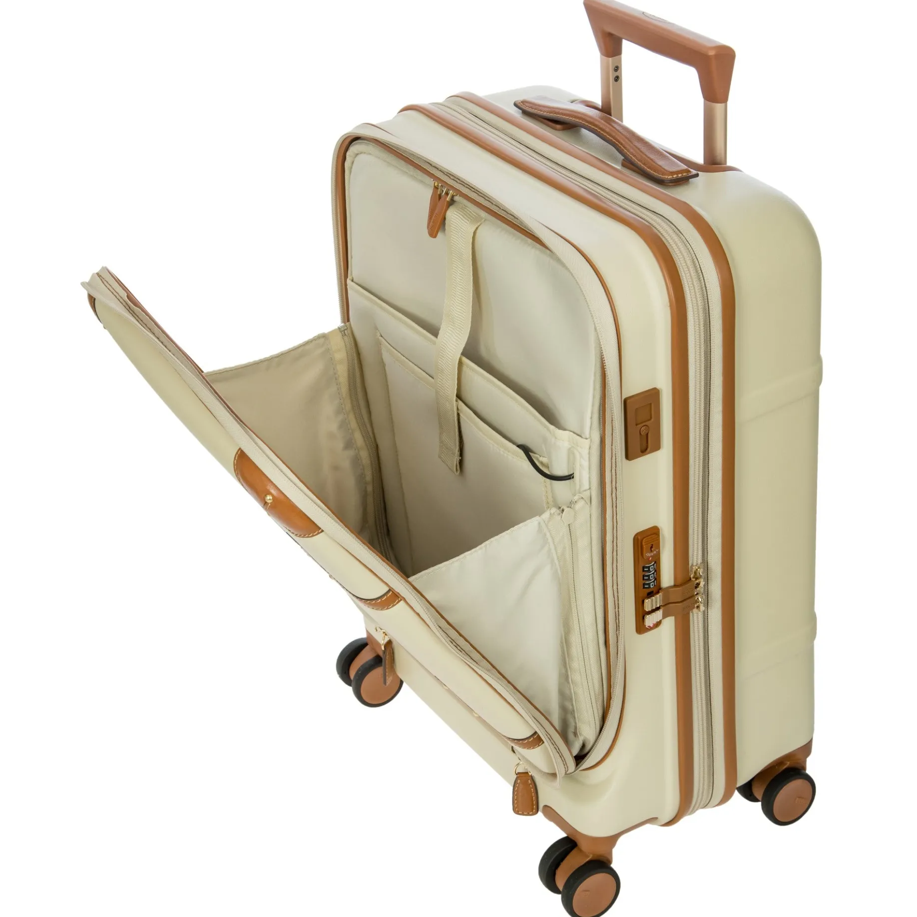 Bellagio - 4-Rollen-Kabinentrolley mit Vortasche 55 cm erw. recycelt (cream)