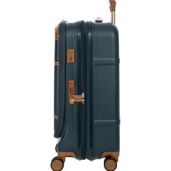 Bellagio - 4-Rollen-Kabinentrolley mit Vortasche 55 cm erw. recycelt (blue/tan)