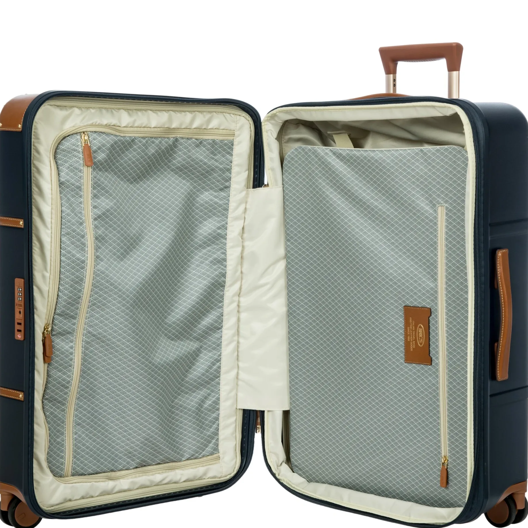Bellagio - 4-Rollen-Trolley 70.5 cm erw. recycelt (blue/tan)