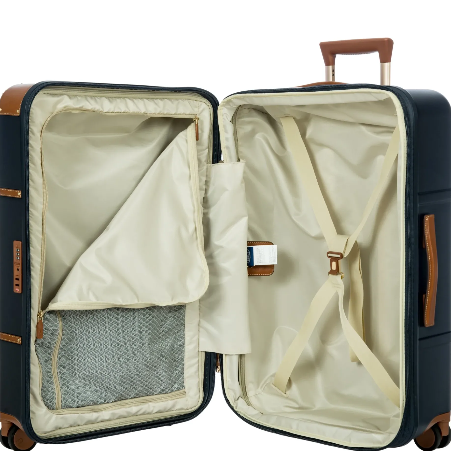 Bellagio - 4-Rollen-Trolley 70.5 cm erw. recycelt (blue/tan)