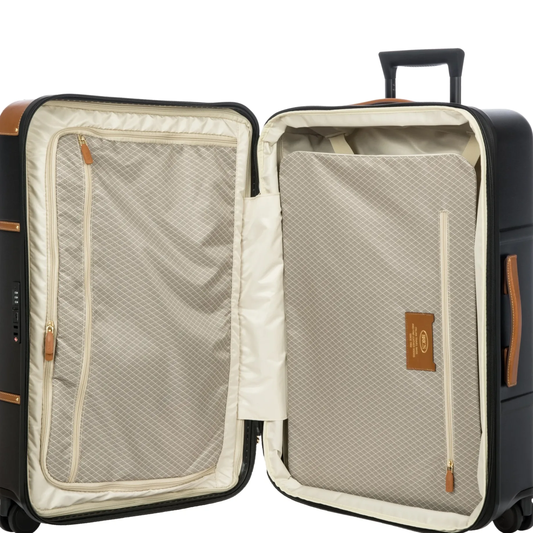 Bellagio - 4-Rollen-Trolley 70.5 cm erw. recycelt (black/tan)