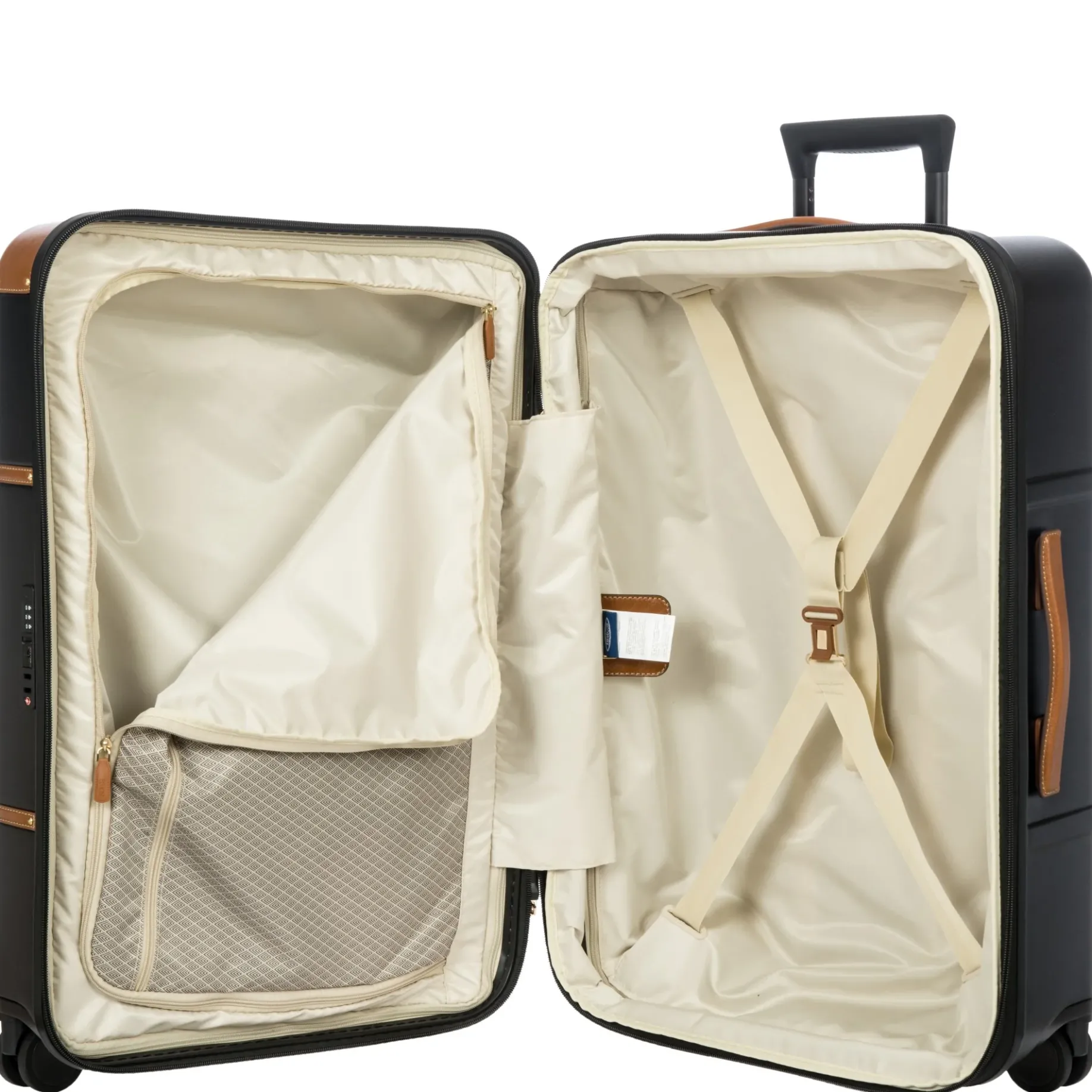 Bellagio - 4-Rollen-Trolley 70.5 cm erw. recycelt (black/tan)