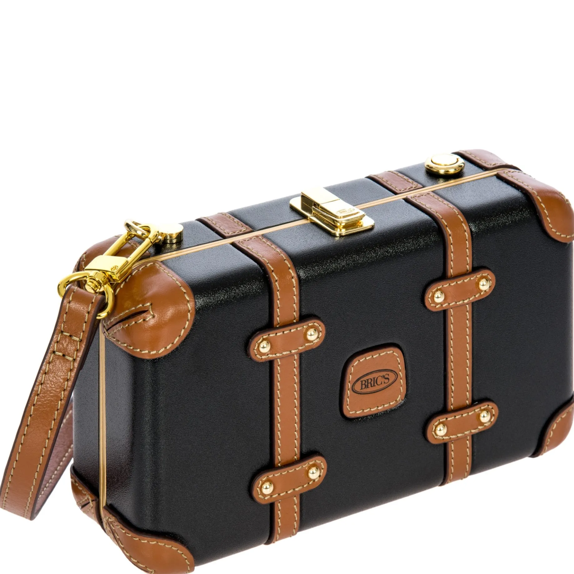 Bellagio - Umhängetasche 20 cm recycelt (black/tan)