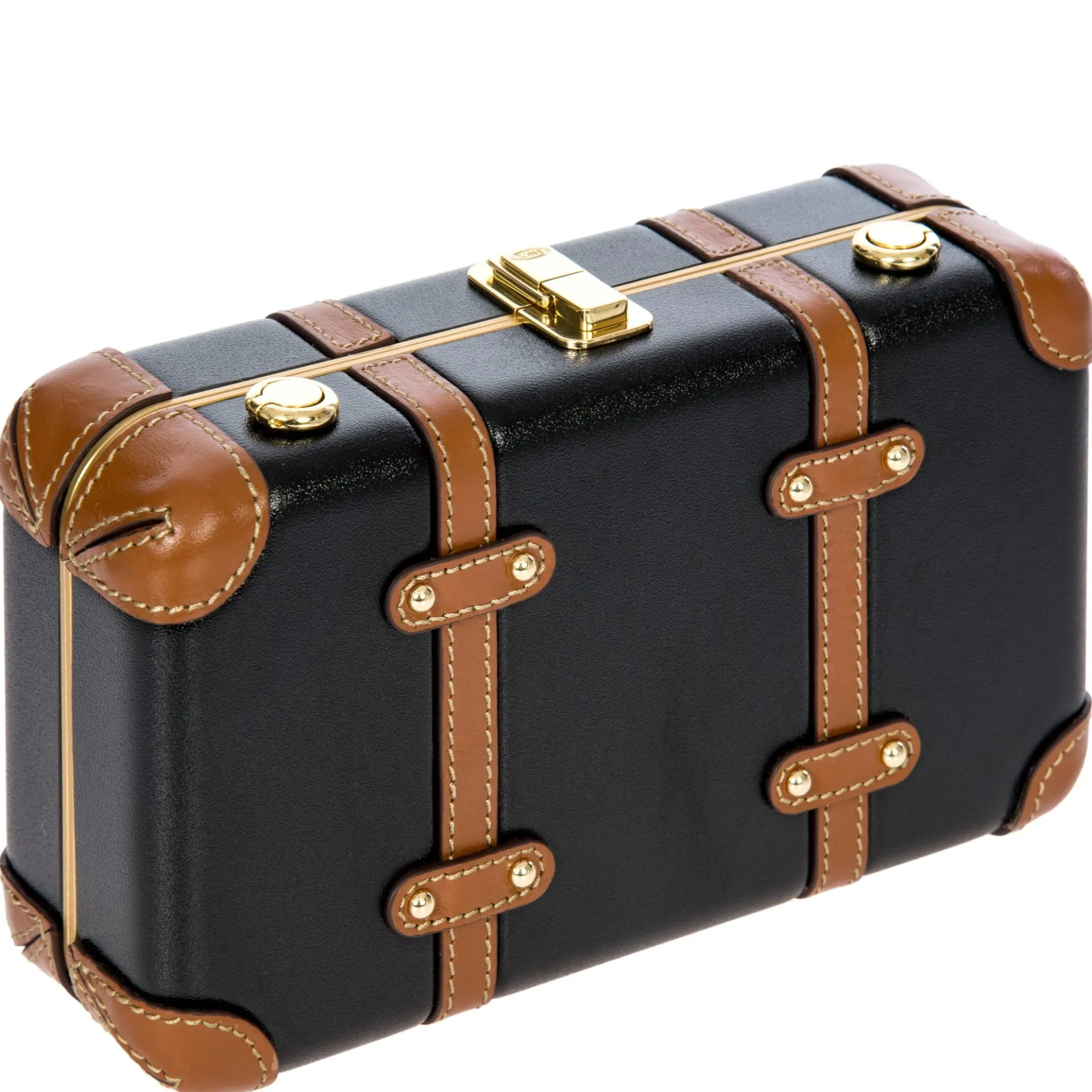 Bellagio - Umhängetasche 20 cm recycelt (black/tan)
