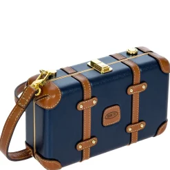 Bellagio - Umhängetasche 20 cm recycelt (blue/tan)