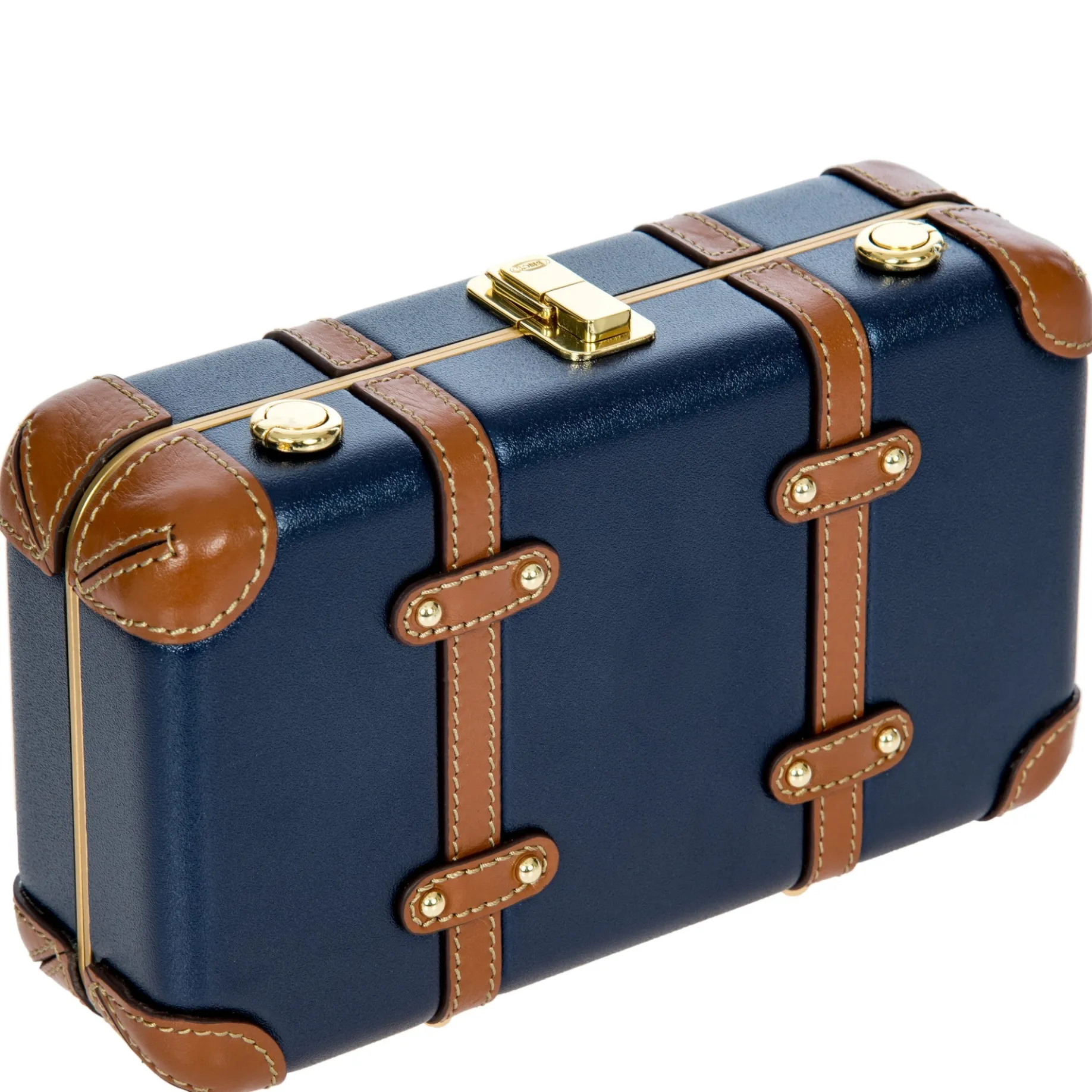 Bellagio - Umhängetasche 20 cm recycelt (blue/tan)