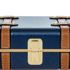 Bellagio - Umhängetasche 20 cm recycelt (blue/tan)