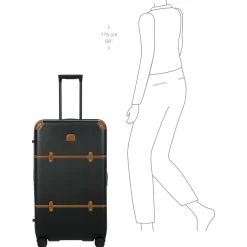 Bellagio Trunk - 4-Rollen-Trolley 80 cm recycelt (black/tan)