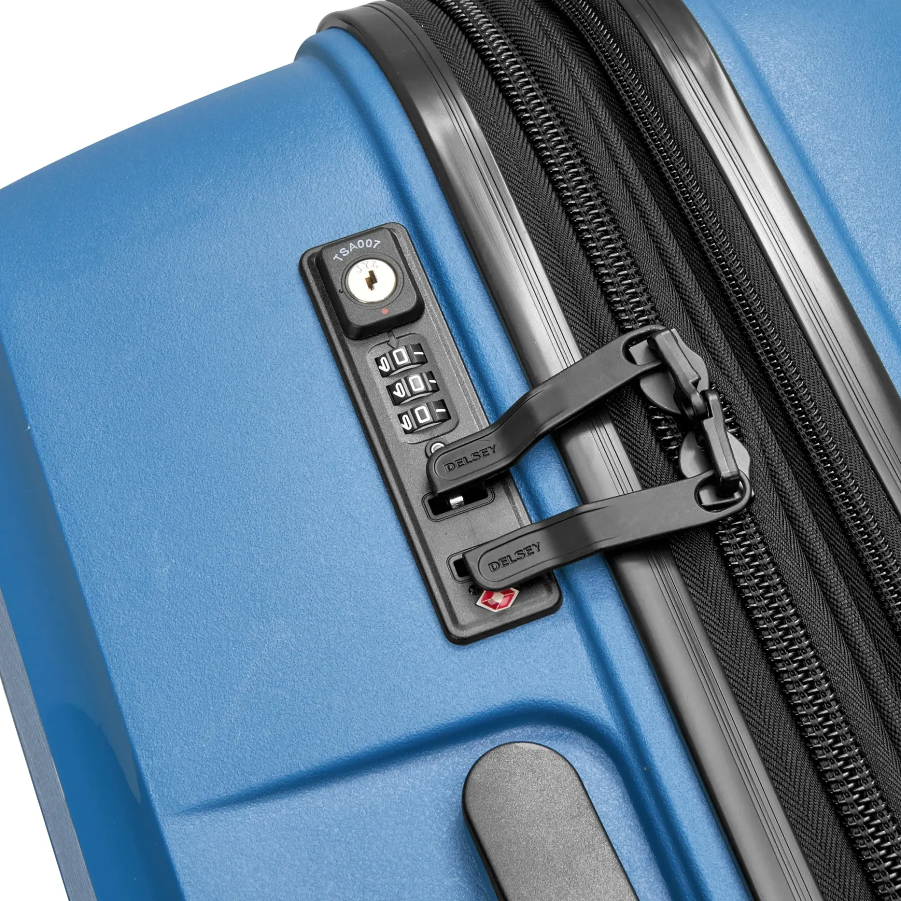 Belmont Plus - 4-Rollen-Trolley recycelt 76 cm erw. (zink blau)