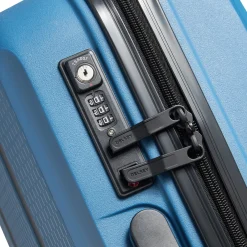 Belmont Plus Slim Line - 4-Rollen-Kabinentrolley 55 cm (zink blau)