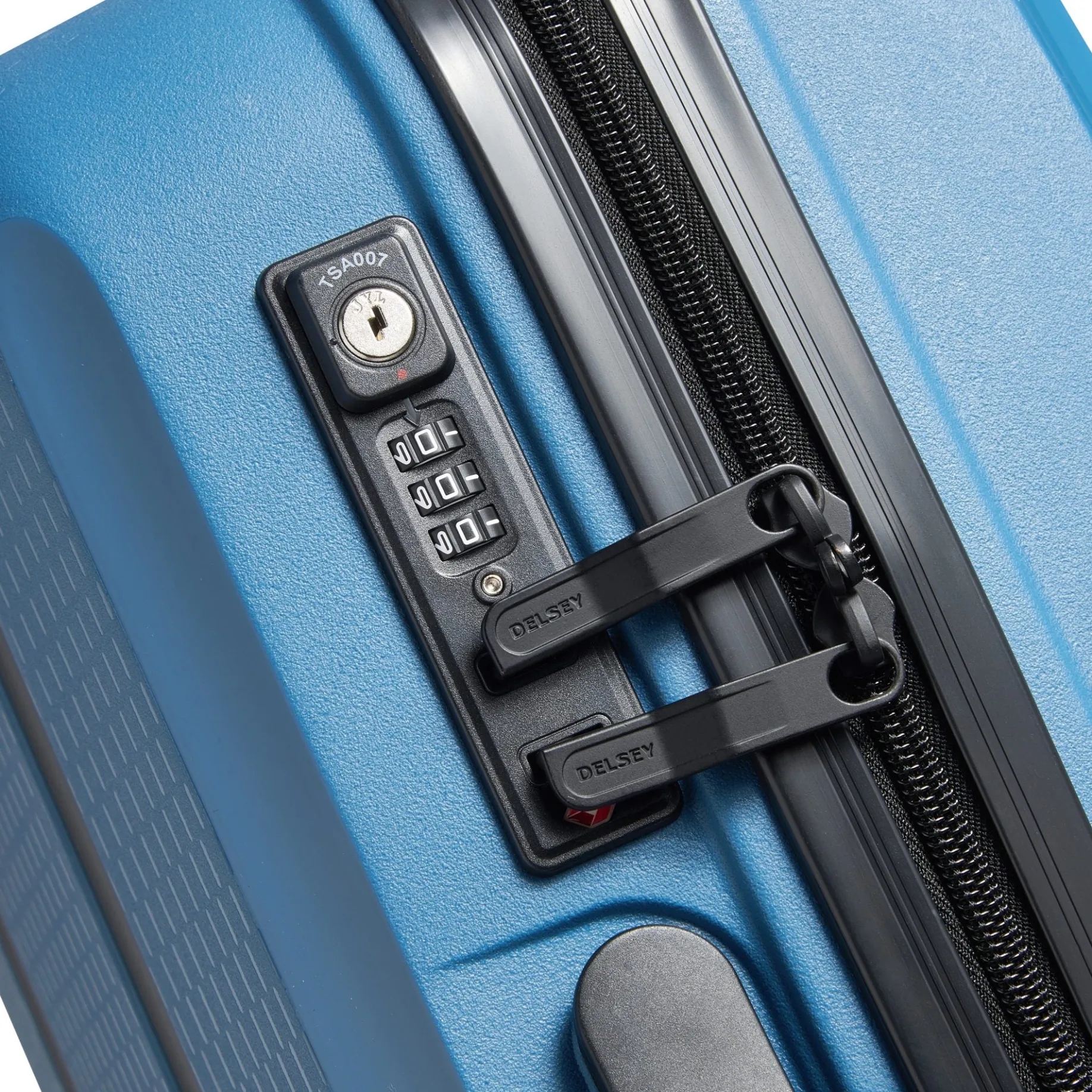 Belmont Plus Slim Line - 4-Rollen-Kabinentrolley 55 cm (zink blau)