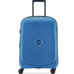 Belmont Plus Slim Line - 4-Rollen-Kabinentrolley recycelt 55 cm (zink blau)