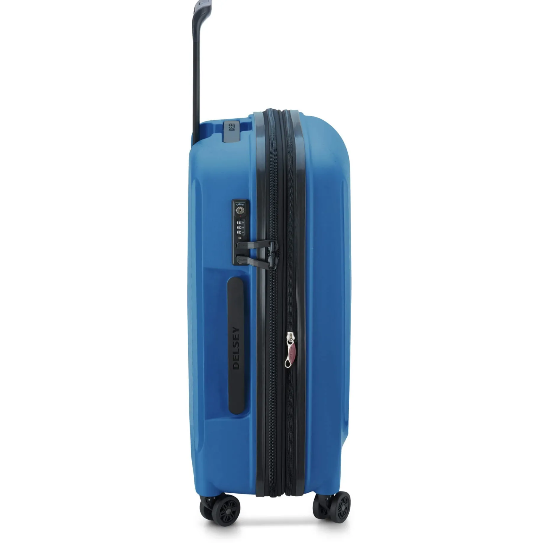 Belmont Plus Slim Line - 4-Rollen-Kabinentrolley recycelt 55 cm (zink blau)