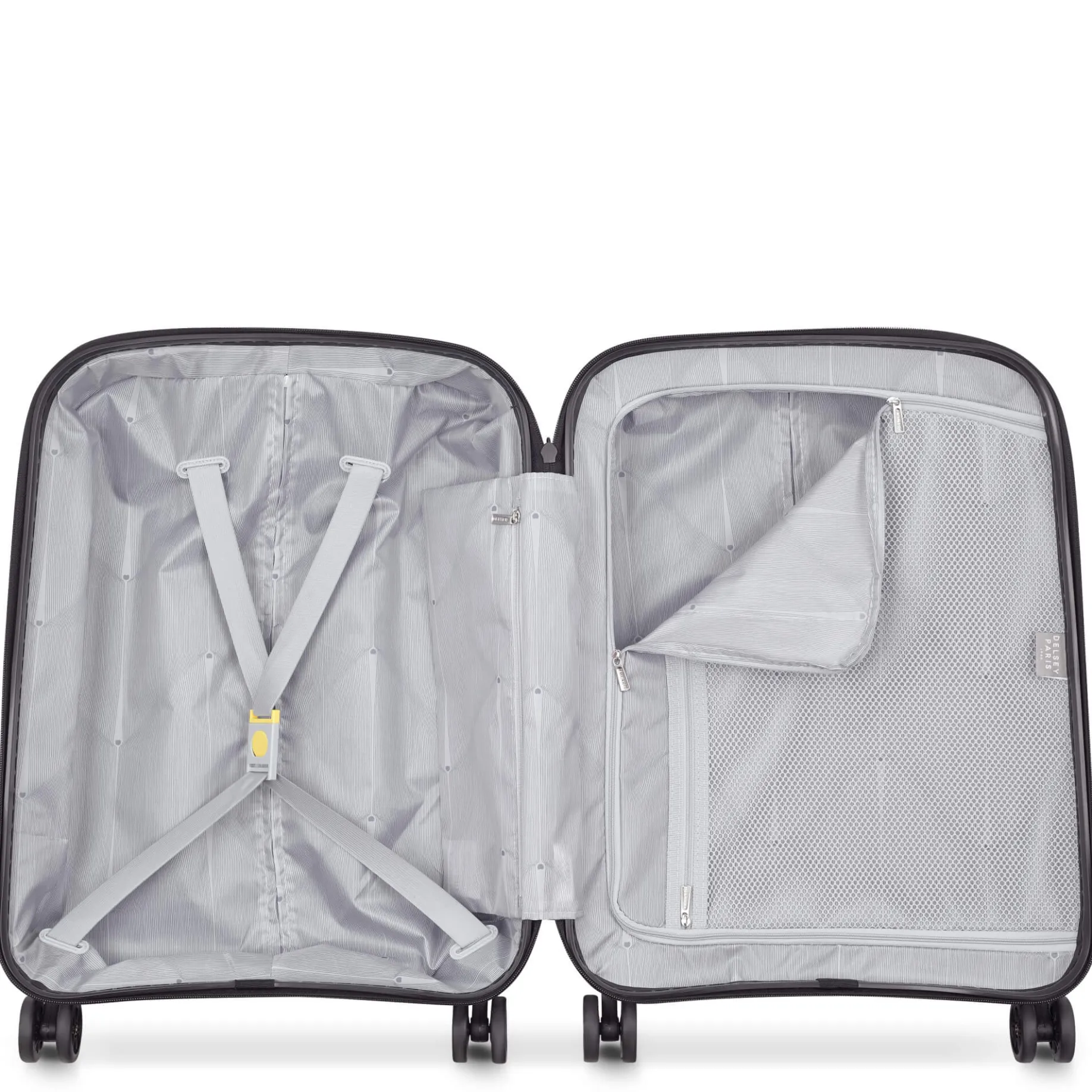 Belmont Plus Slim Line - 4-Rollen-Kabinentrolley recycelt 55 cm (zink blau)