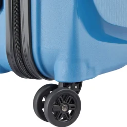 Belmont Plus Slim Line - 4-Rollen-Kabinentrolley recycelt 55 cm (zink blau)