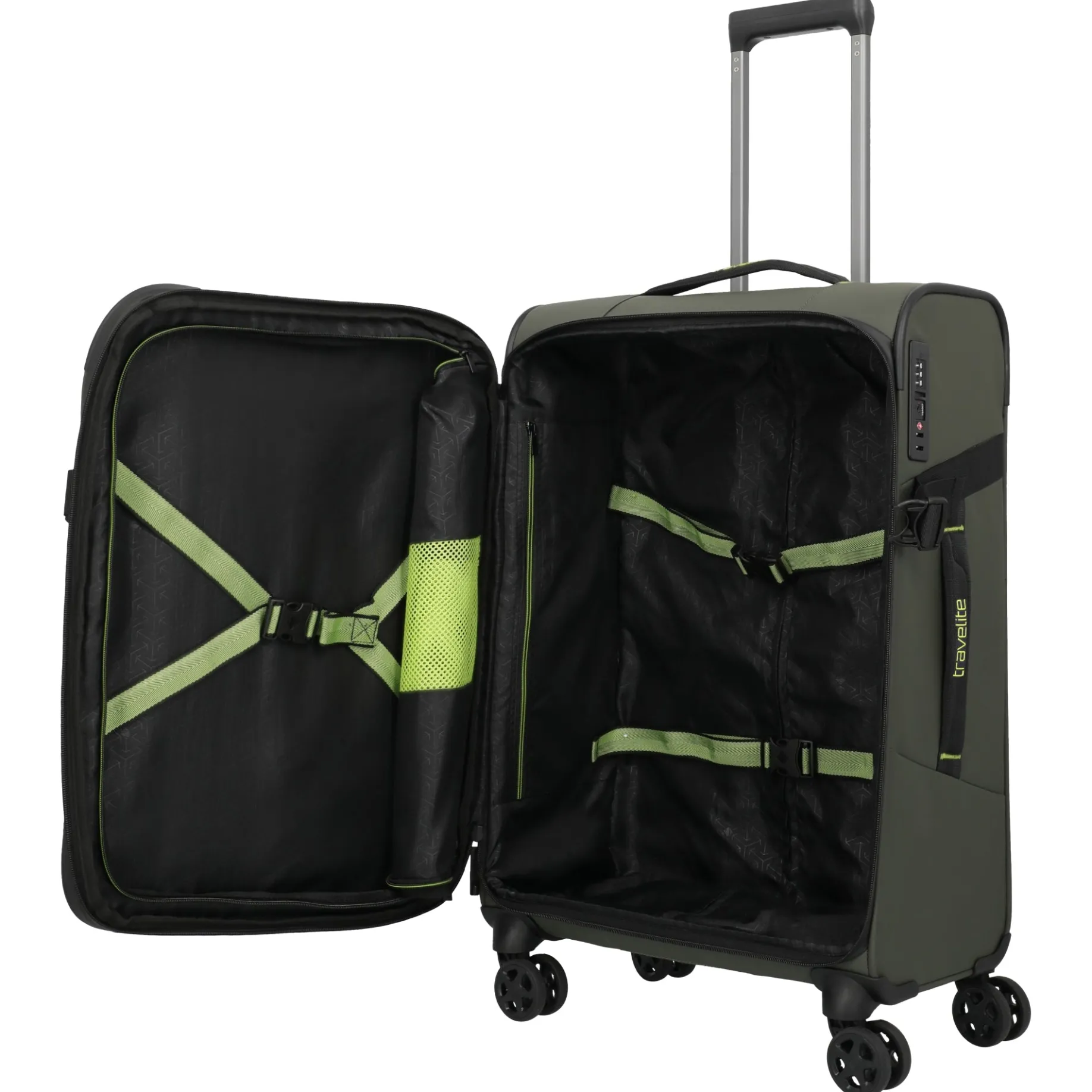 Briize - 4-Rollen-Trolley M 67 cm erw. (khaki)