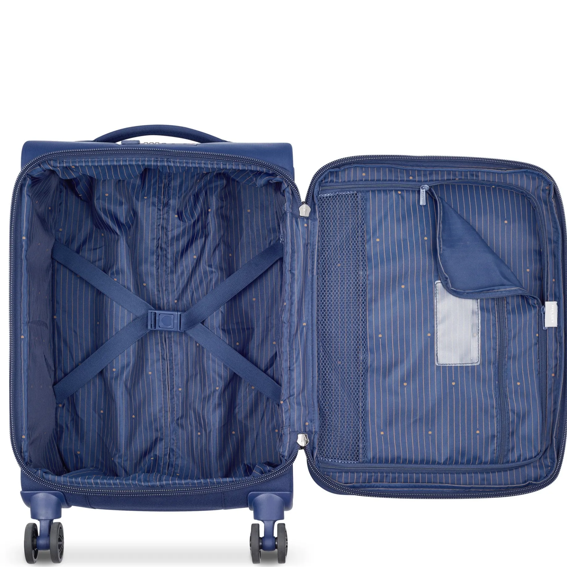 Brochant 2.0 - 4-Rollen-Kabinentrolley S 55 cm erw. (blau)