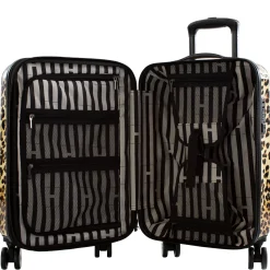 Brown Leopard - 4-Rollen-Kabinentrolley S 53 cm erw. (brown leopard)