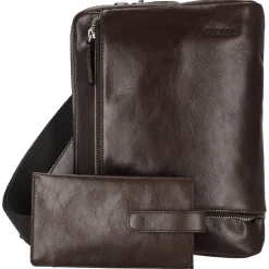 Buddy - Umhängetasche 27 cm Büffelleder (cafe)