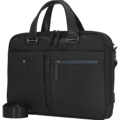 Business Line - Aktentasche 40 cm Leder (schwarz)