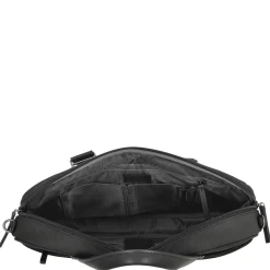 Business Line - Aktentasche 40 cm Leder (schwarz)