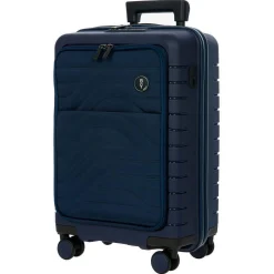 BY Ulisse - 4-Rollen-Kabinentrolley mit Vortasche 55 cm erw. USB (oceano)