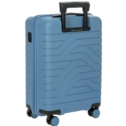 BY Ulisse - 4-Rollen-Kabinentrolley mit Vortasche 55 cm erw. USB (grey blue)