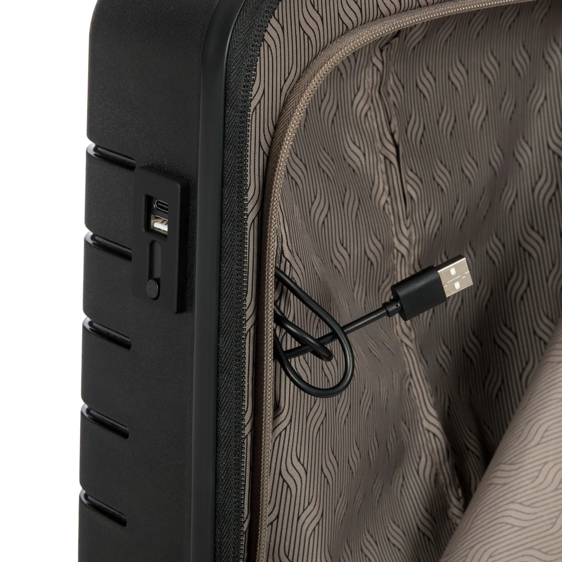 BY Ulisse - 4-Rollen-Kabinentrolley 55 cm erw. (black)
