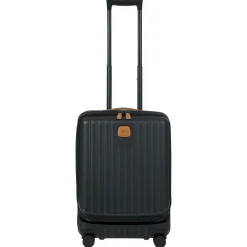 Capri - 4-Rollen-Kabinentrolley mit Vortasche 55 cm (black)
